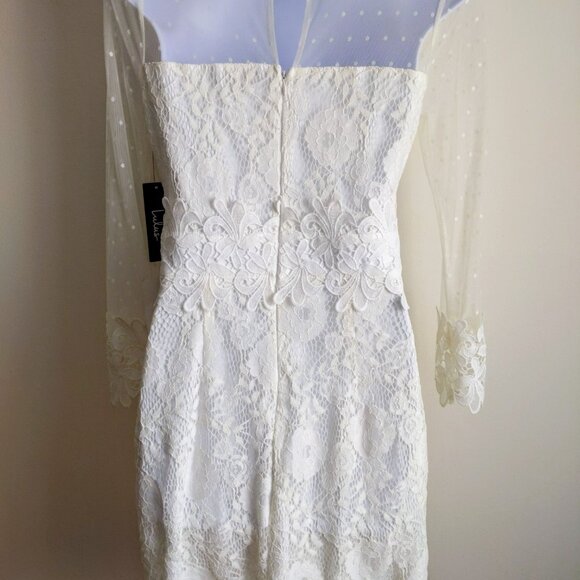 NWT Lulus Long Sleeve Lace Dress - Size S - Picture 7 of 16